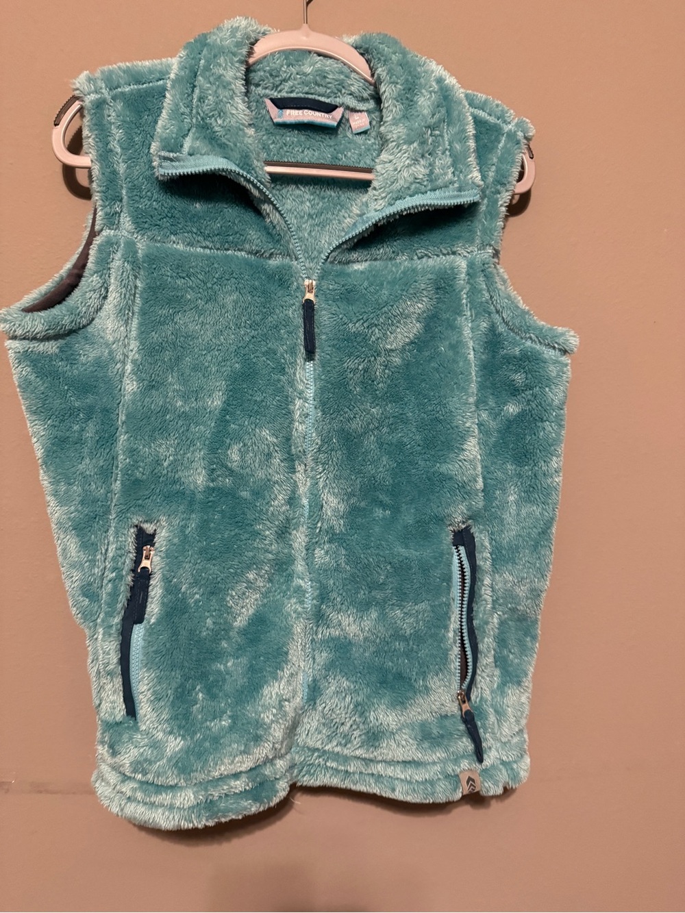Free Country Plush Teal Fleece Vest